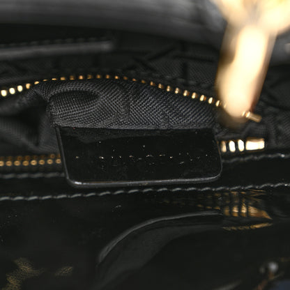 Christian Dior Patent Cannage Mini Lady Dior Black 7 of 15