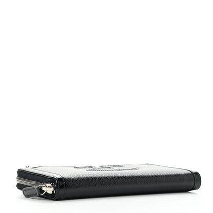 Chanel Caviar Patent Small CC Contour Zip Around Wallet Black 4 of 8