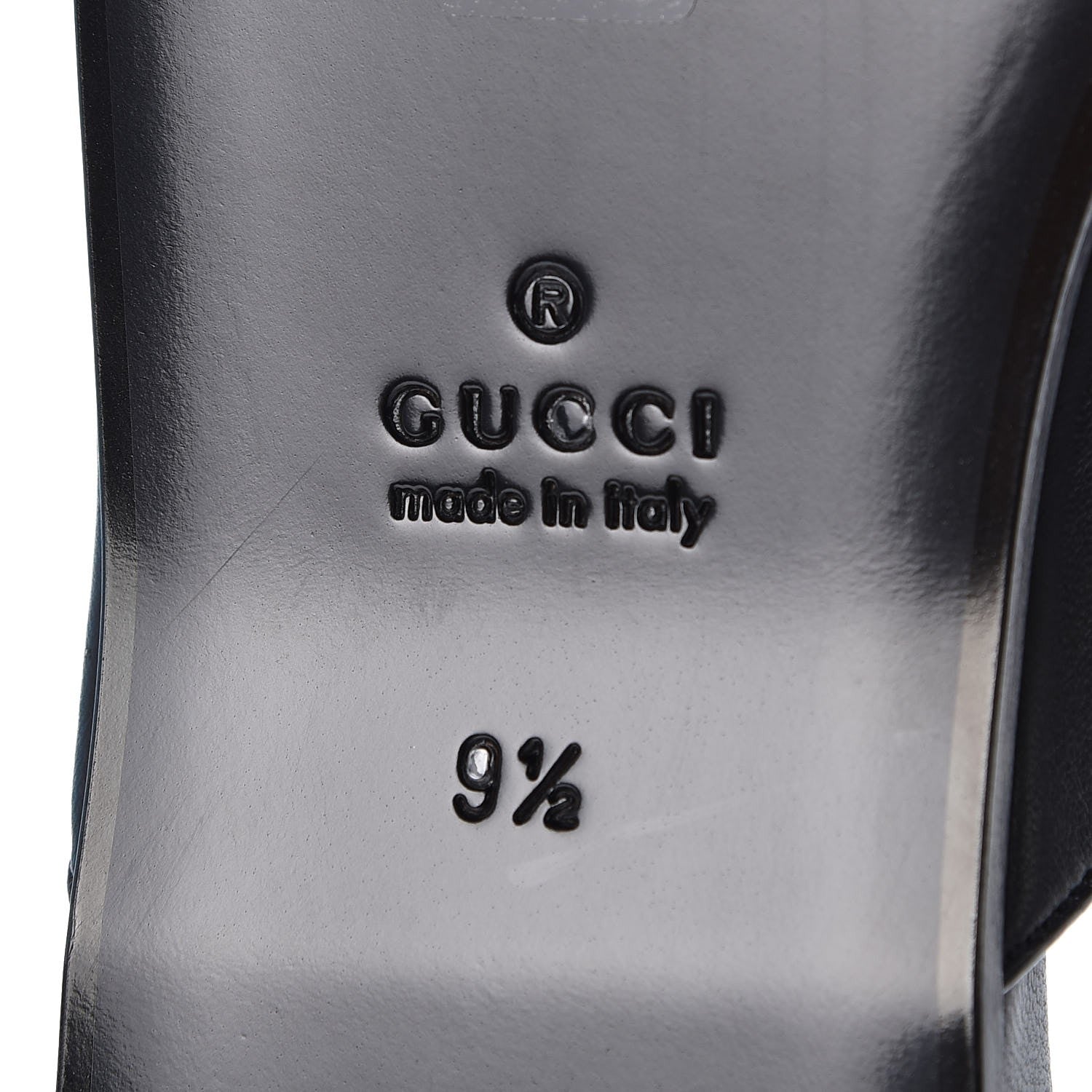 Gucci X MLB Lambskin NY Yankees Embroidered Mens GG Slippers 9.5 Black 7 of 8
