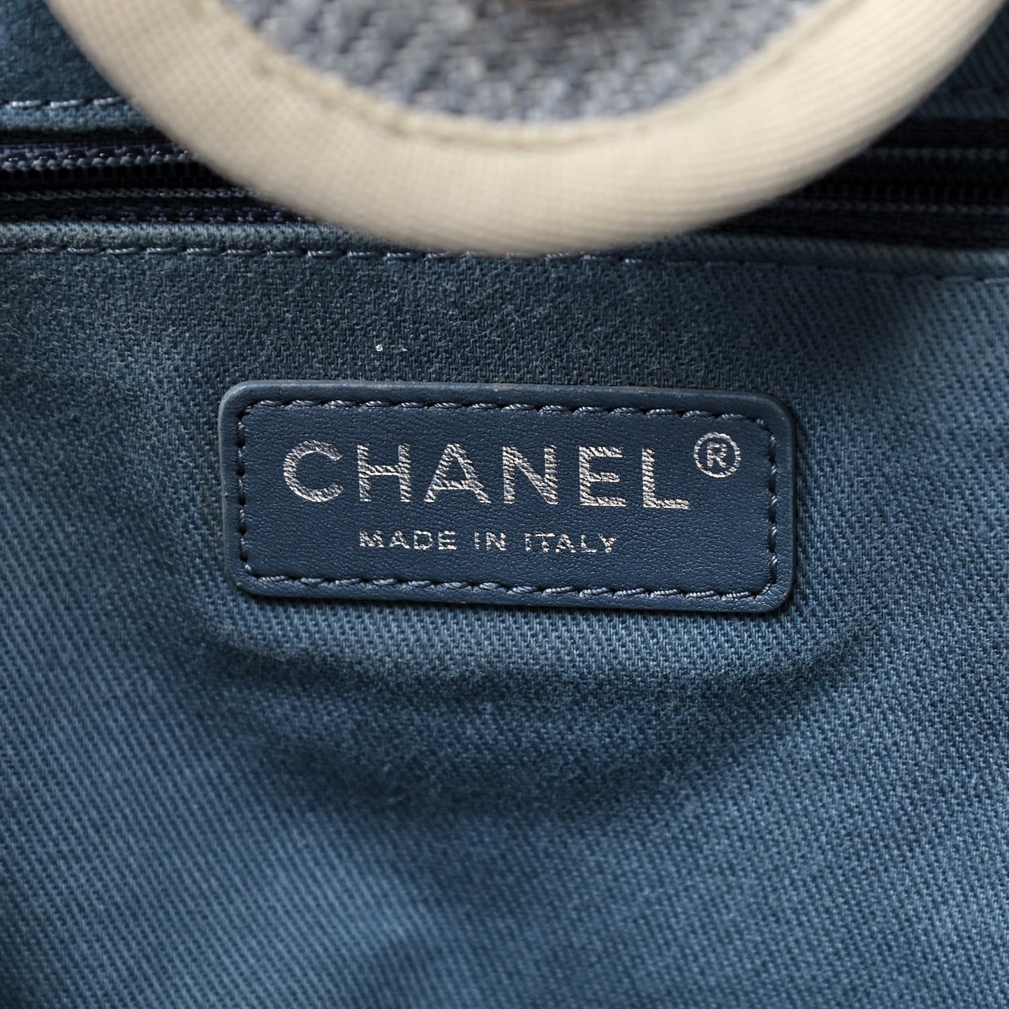 Canvas Medium Deauville Tote Denim Blue