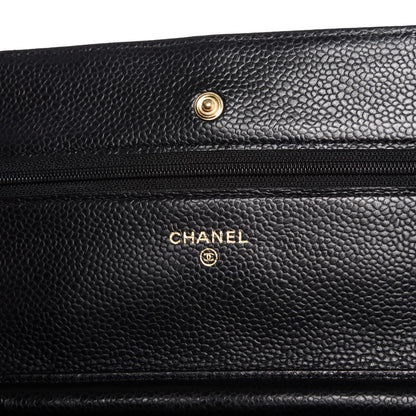 Chanel Caviar Quilted Wallet On Chain WOC Black 7 of 8