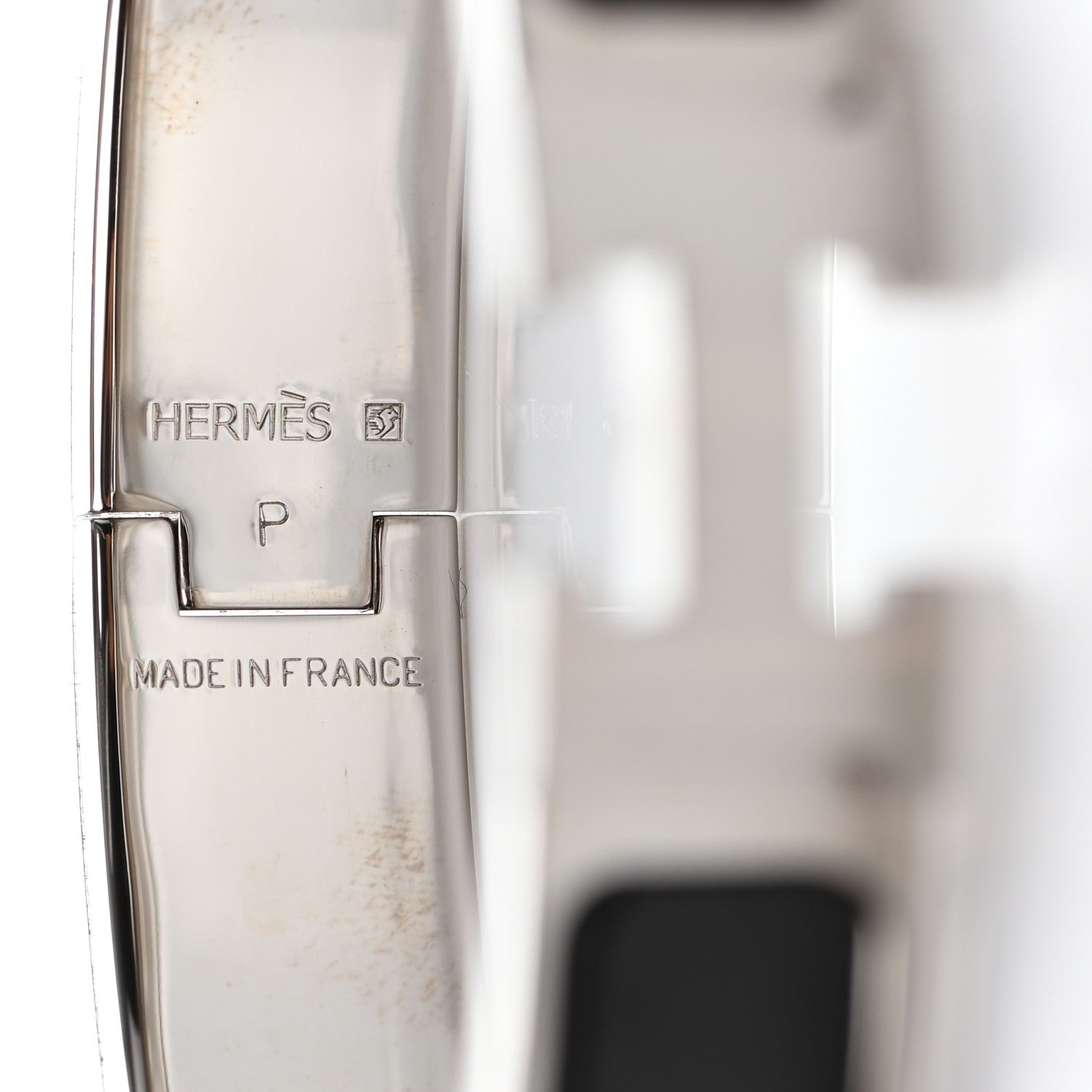Hermes Enamel Narrow Clic Clac H Bracelet GM Black 3 of 3