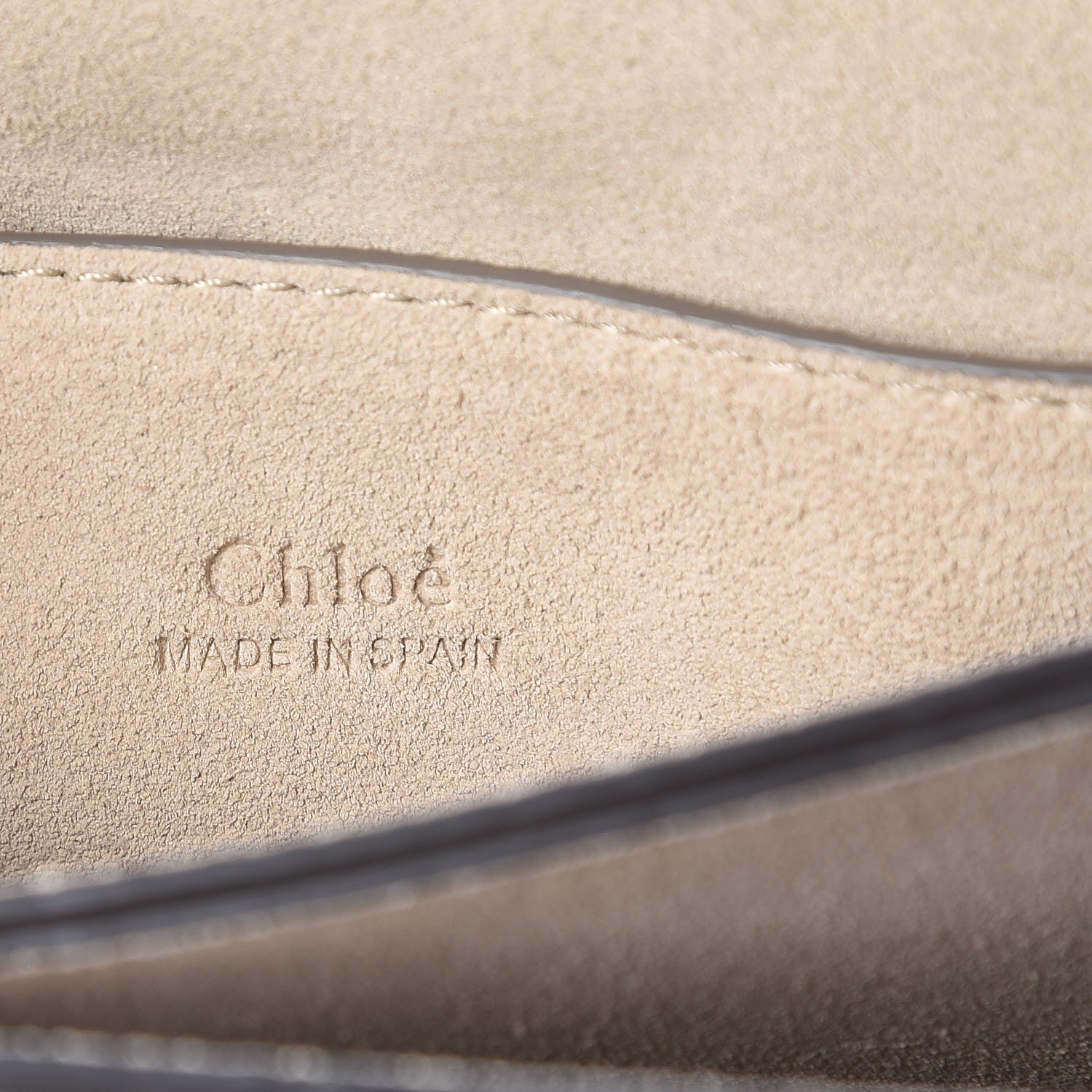 Chloe Suede Calfskin Small Faye Shoulder Bag Motty Grey 8 of 9