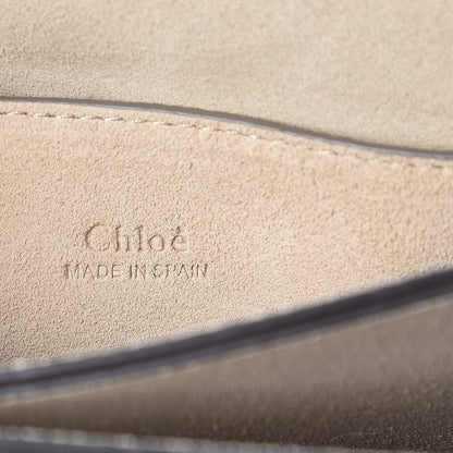 Chloe Suede Calfskin Small Faye Shoulder Bag Motty Grey 8 of 9