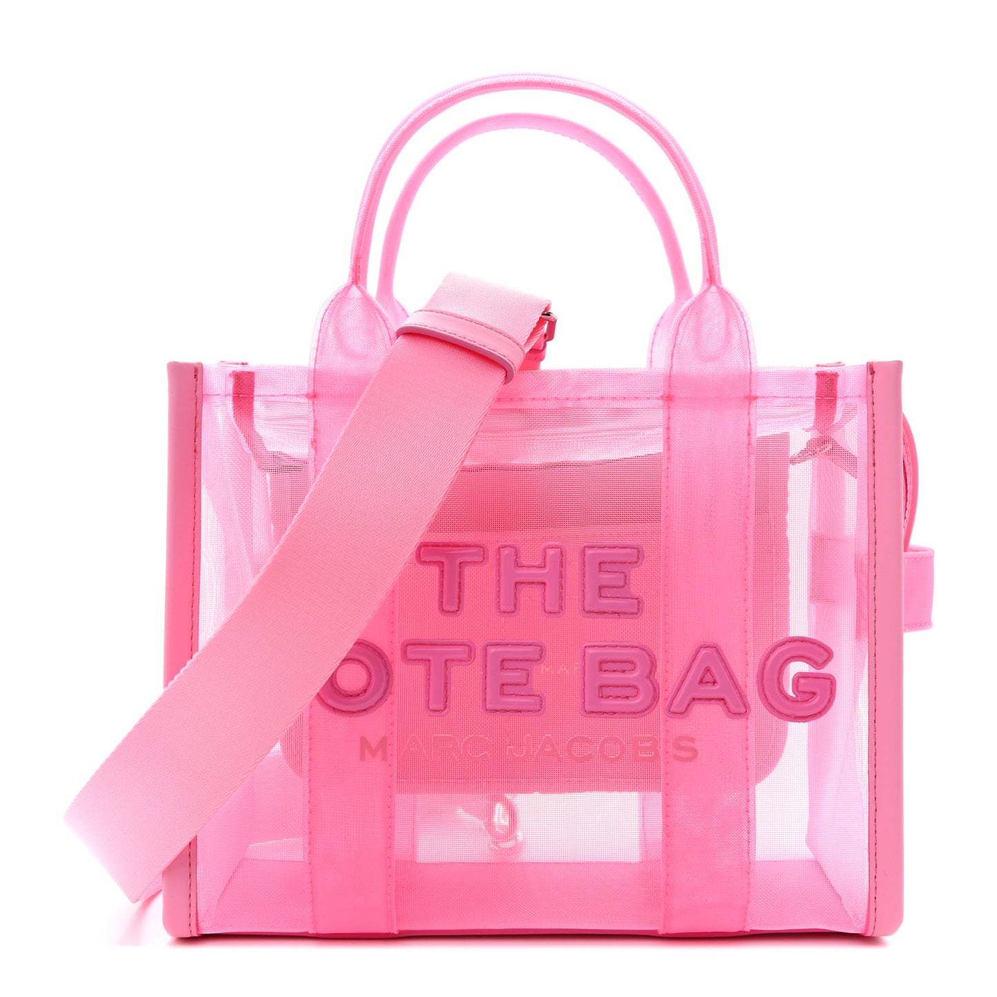 Nylon The Mesh Small Tote Bag Candy Pink