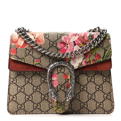 Gucci GG Supreme Monogram Blooms Mini Dionysus Shoulder Bag Beige Multicolor Dry Rose 1 of 10