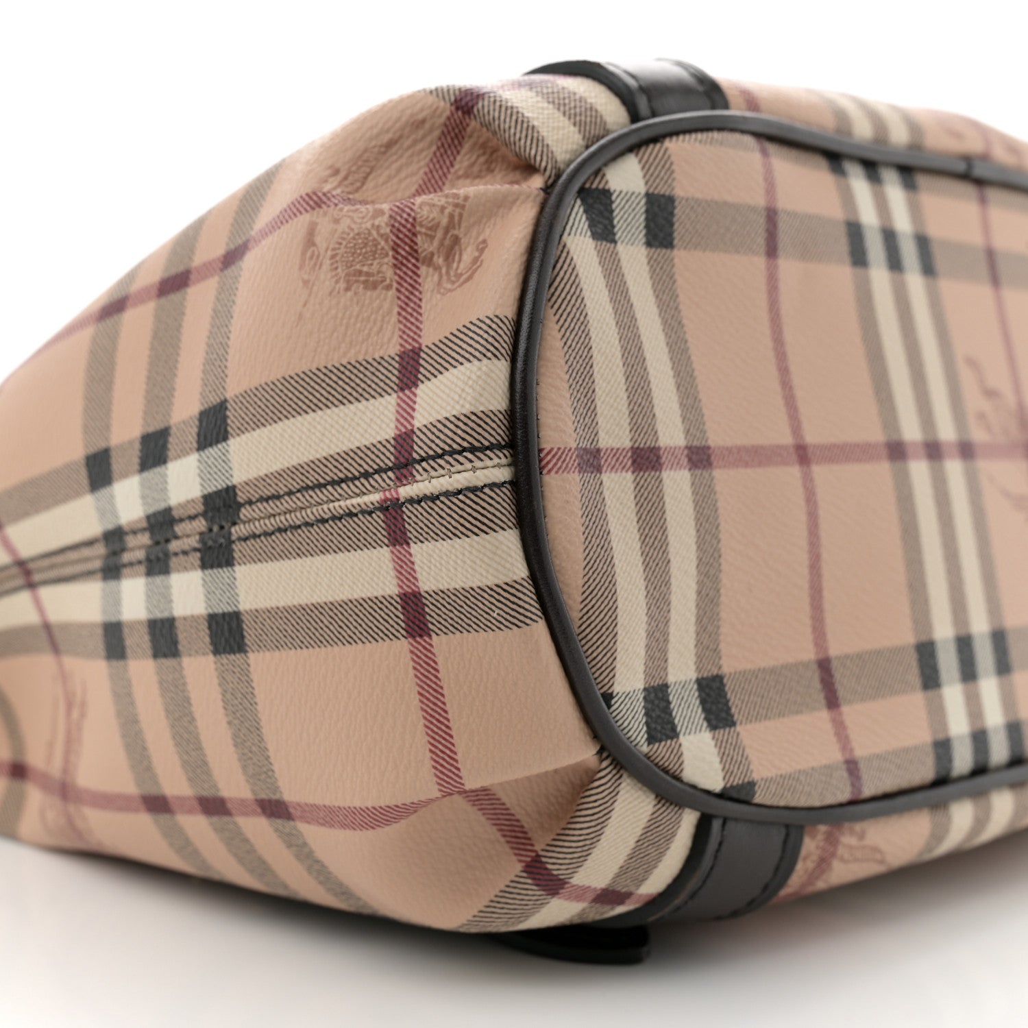 Burberry Haymarket Check Small Northfield Tote Chocolate 9 of 12