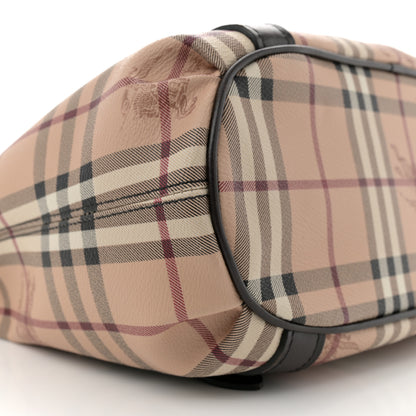 Burberry Haymarket Check Small Northfield Tote Chocolate 9 of 12