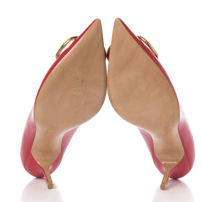 Valentino Garavani Calfskin Vlogo Signature 80mm Pumps 38.5 Rouge Pur 5 of 8