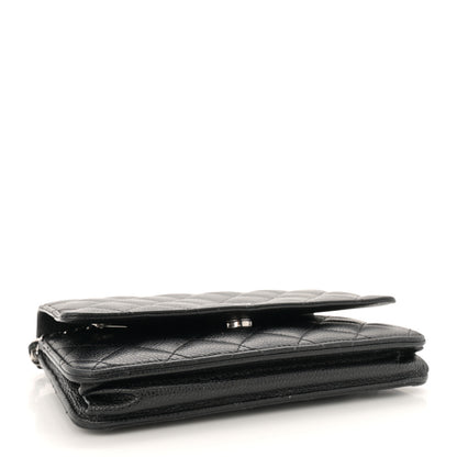 Chanel Caviar Quilted Wallet on Chain WOC Black 4 of 17