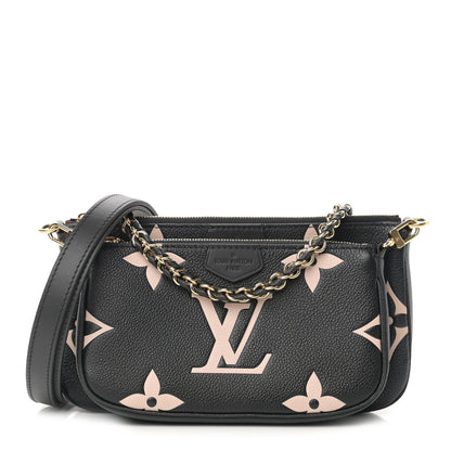 Louis Vuitton Empreinte Monogram Giant Multi Pochette Accessories Black Beige 1 of 11