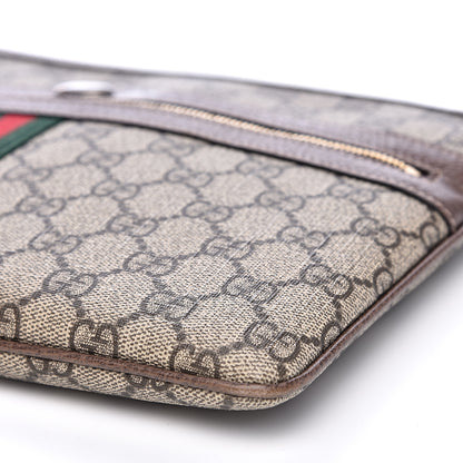 Gucci GG Supreme Monogram Large Ophidia Pouch Clutch Brown 9 of 11