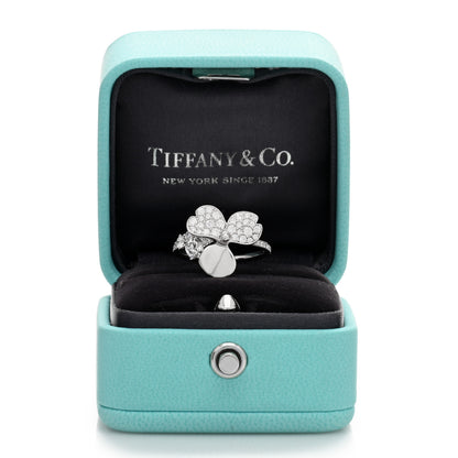 Tiffany Platinum Diamond Paper Flowers Mixed Cluster Ring 49 5 5 of 5