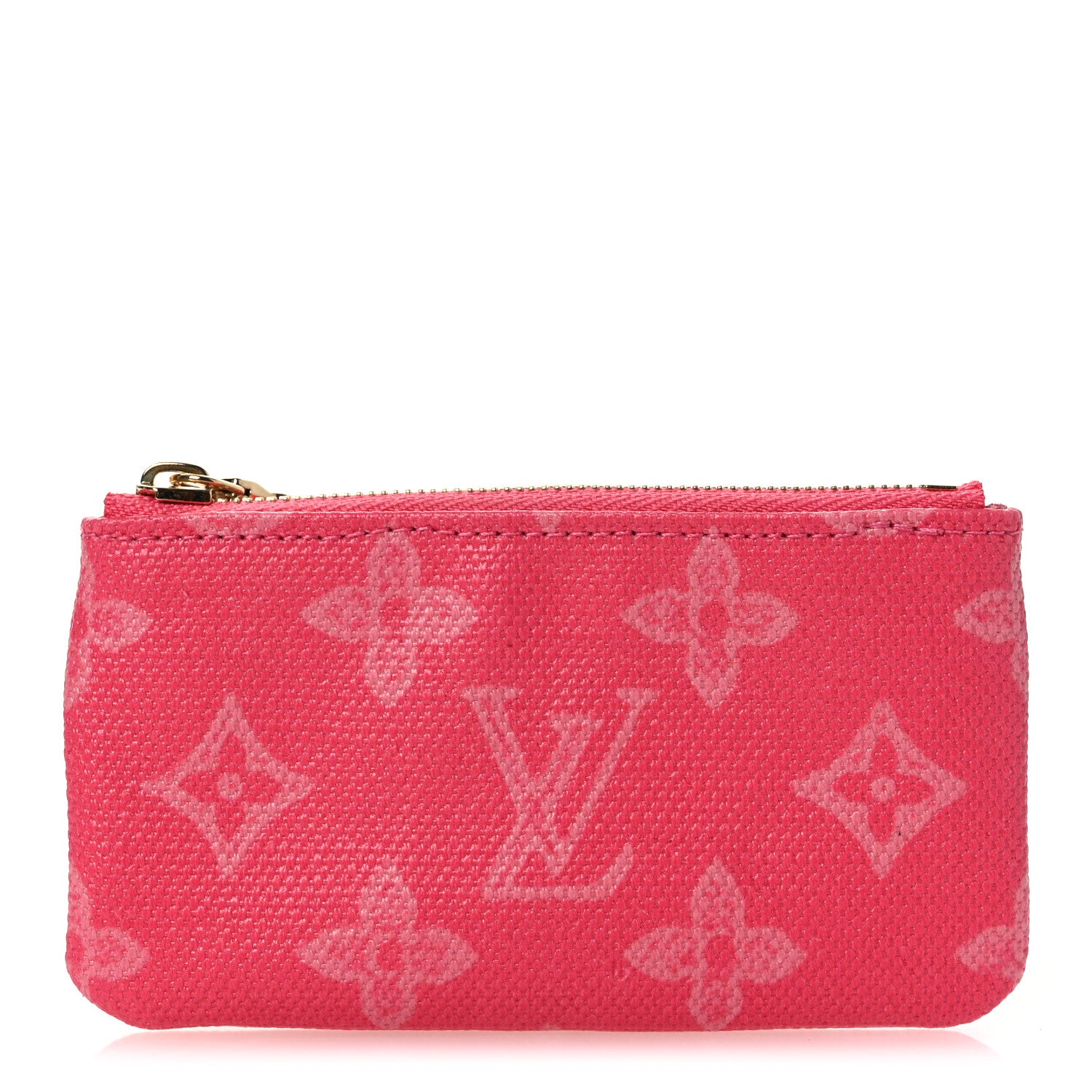 Louis Vuitton Monogram Origine Lin Key Pouch Rose Ruban 1 of 9