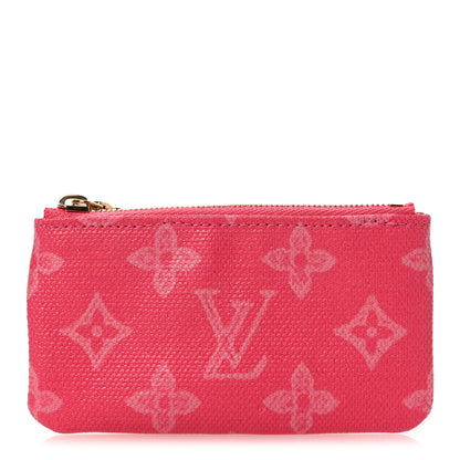 Louis Vuitton Monogram Origine Lin Key Pouch Rose Ruban 1 of 9