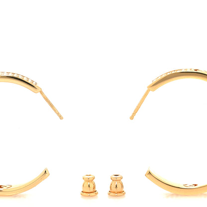 Fendi Metal Crystal F is Fendi Hoop Earrings Gold 3 of 5
