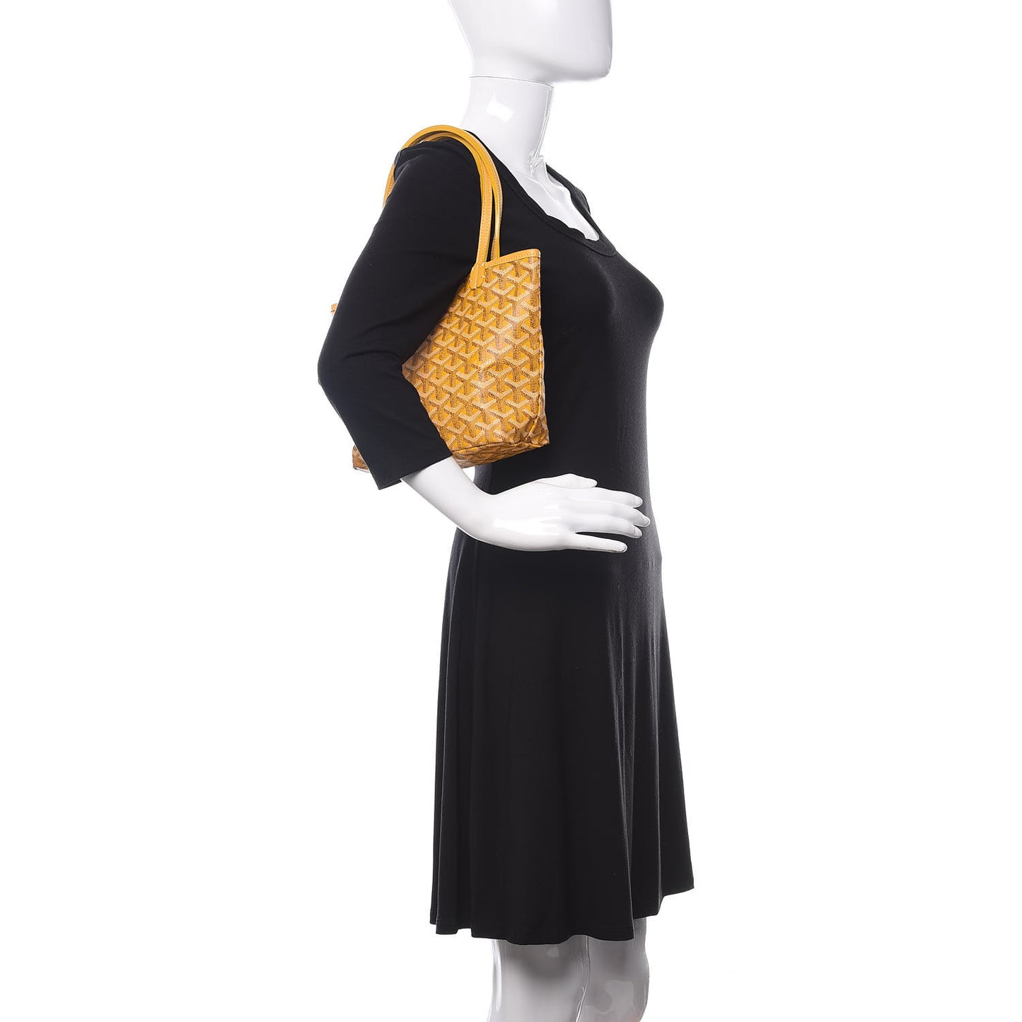 Goyardine Saint Louis Junior Jr PM Tote Yellow