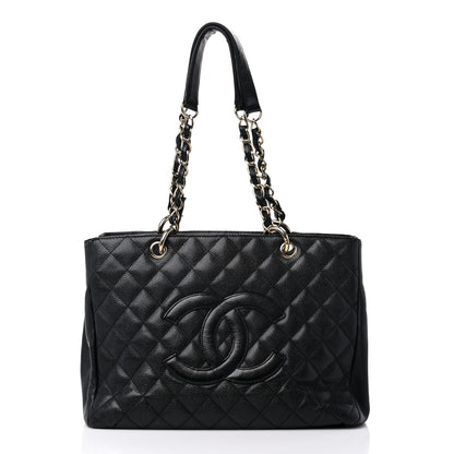Chanel Caviar Quilted Grand Shopping Tote GST Black 1 of 16