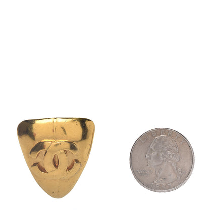 Chanel CC Clip On Earrings Gold 2 of 4