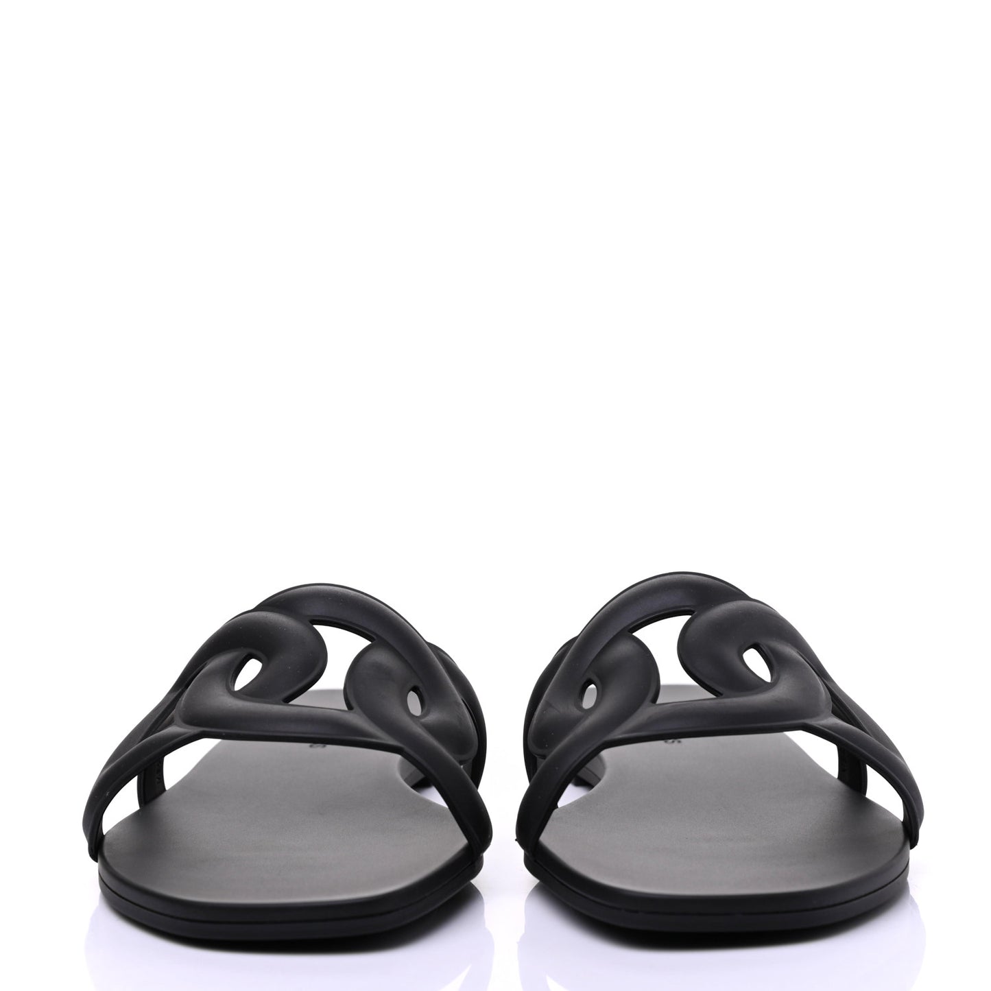 Rubber Aloha Sandals 39 Black