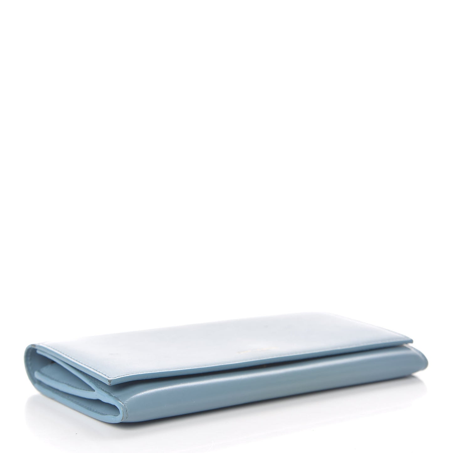 Calfskin Classic Large Marquage Flap Wallet Blue