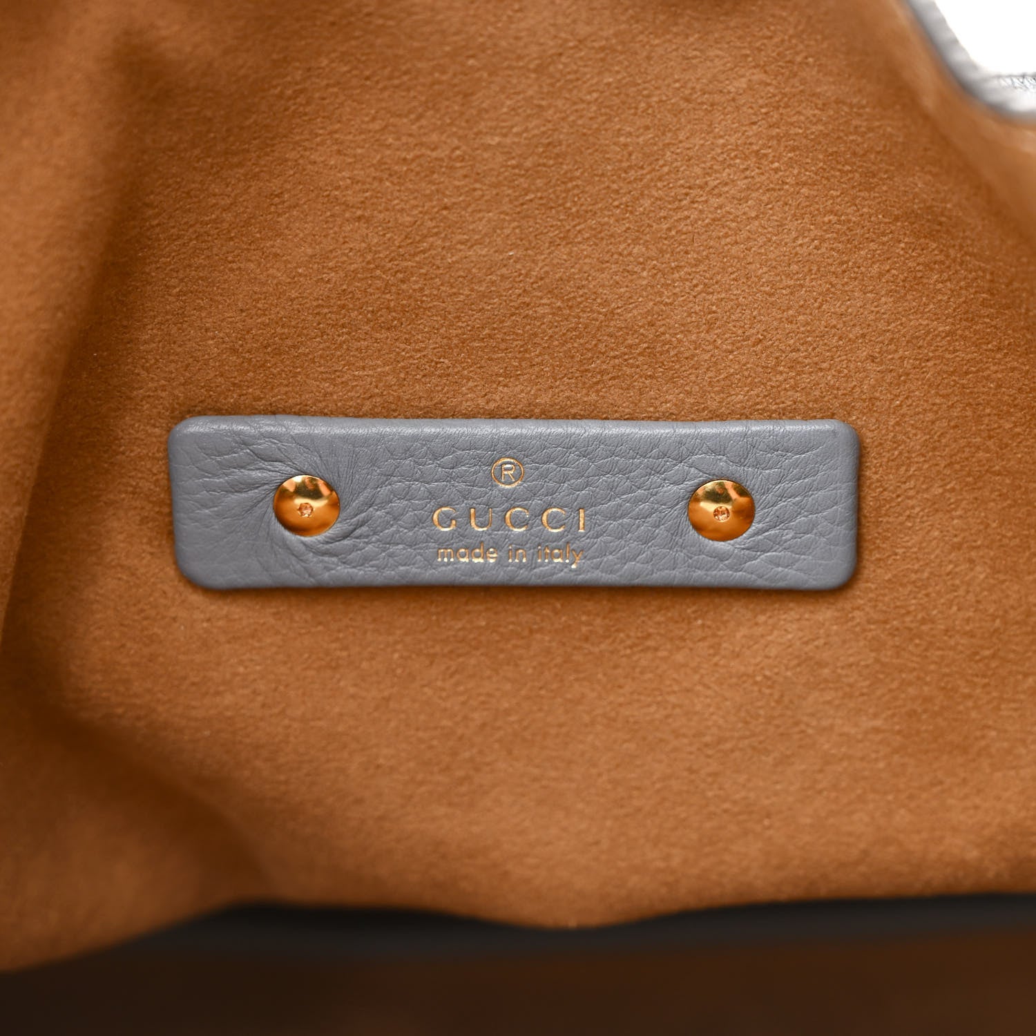 Gucci Grained Calfskin Softbit Maxi Shoulder Bag Dusty Blue 7 of 11