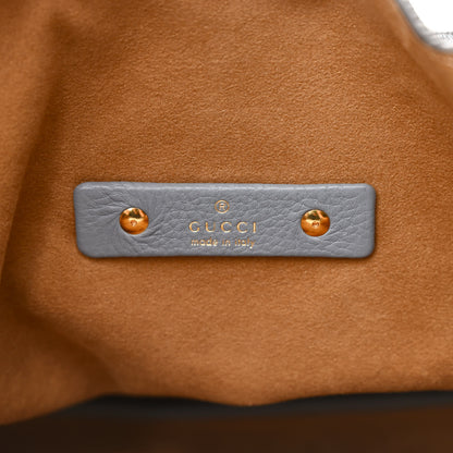 Gucci Grained Calfskin Softbit Maxi Shoulder Bag Dusty Blue 7 of 11