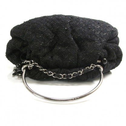 Chanel Tweed Boucle Knitting Bag Black 6 of 12