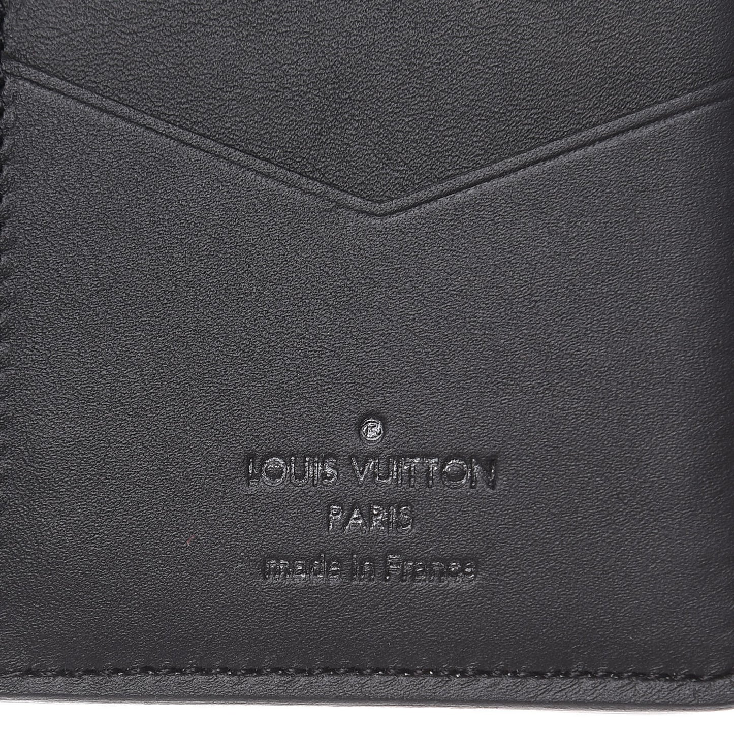 Calfskin Monogram Shadow Pocket Organizer Black