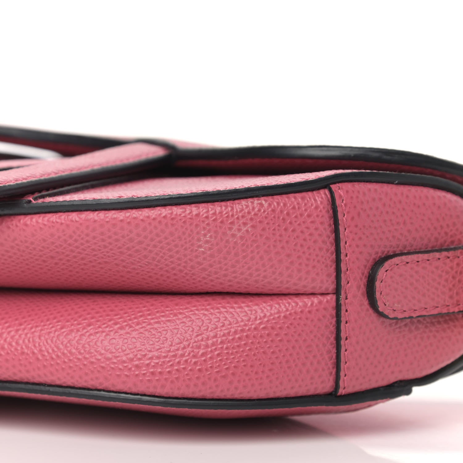 Christian Dior Grained Calfskin Mini Saddle Bag Dusty Pink 9 of 11