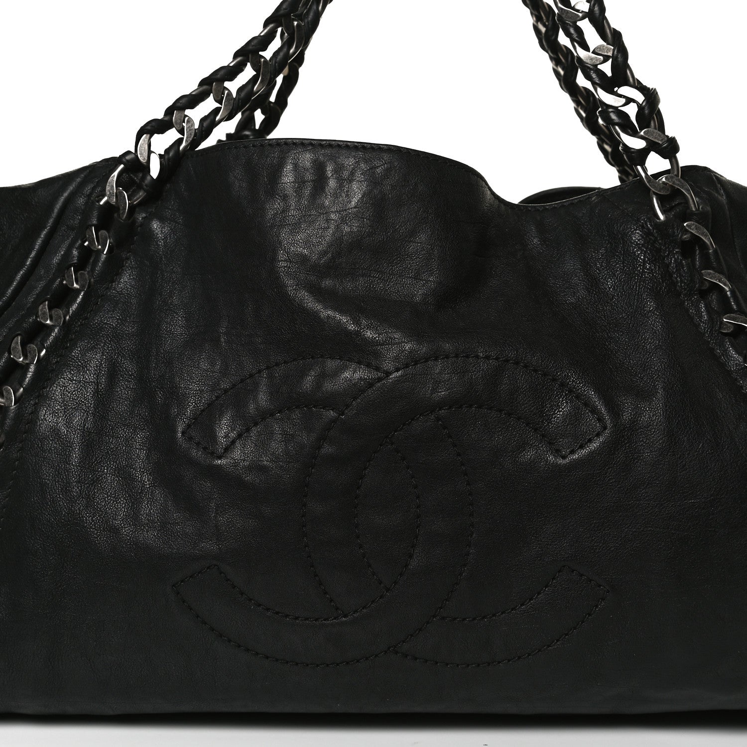Chanel Calfskin East West Modern Chain Tote Black 14 of 26