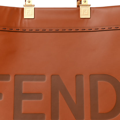 Fendi Vitello King Plexiglass Medium Fendi Sunshine Shopper Tote Cuoio 8 of 14