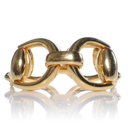 Gucci 18K Yellow Gold Large Horsebit Bracelet 1 of 6