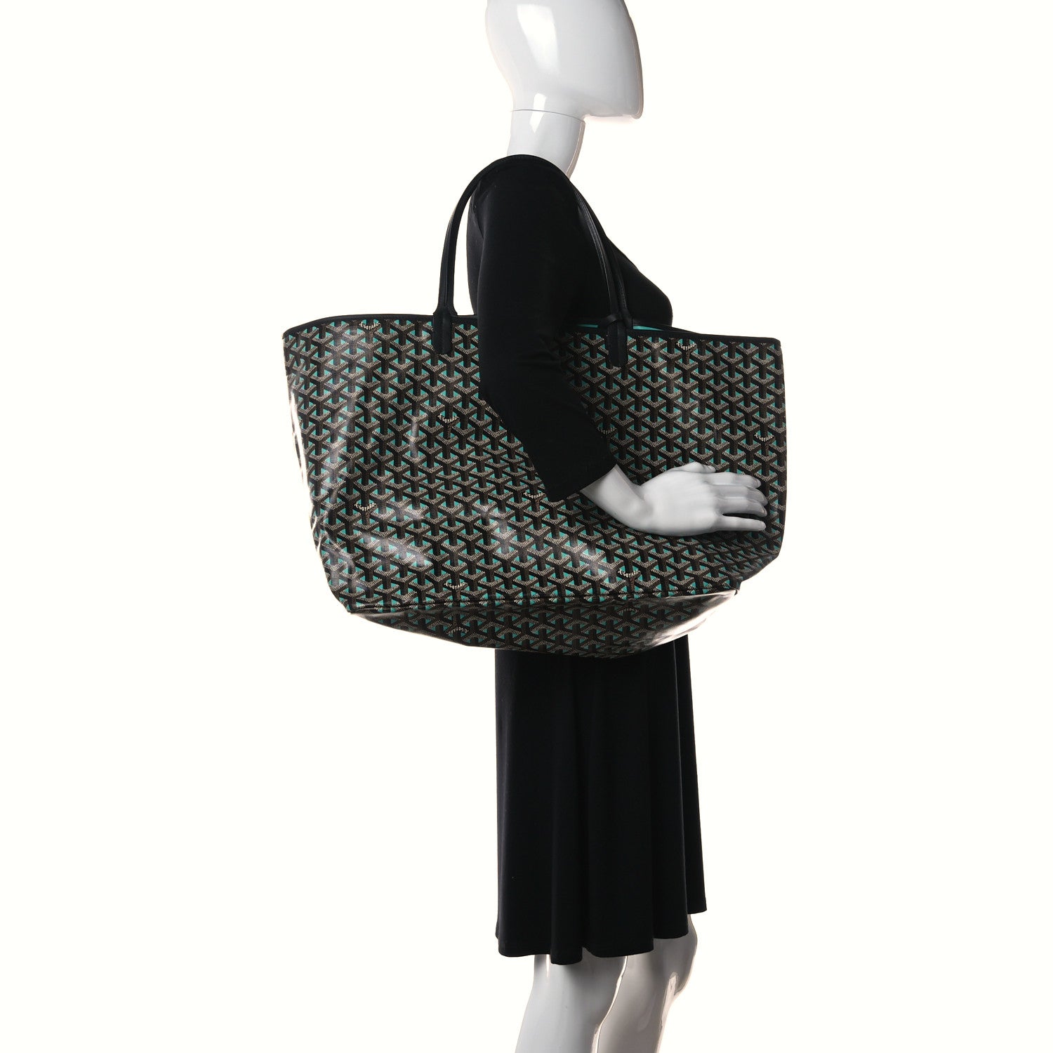 Goyard Goyardine Saint Louis Claire Voie GM Black Opaline 2 of 16