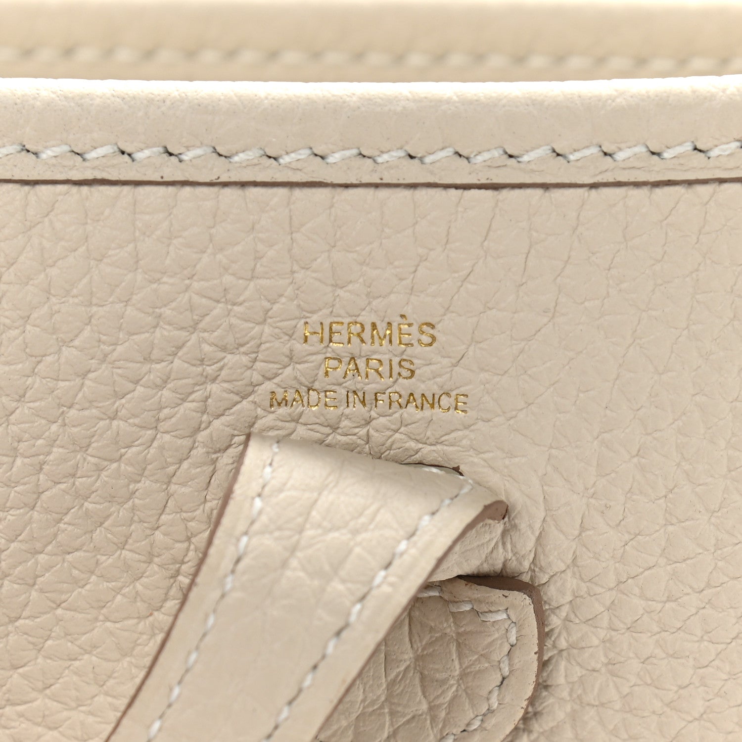 Hermes Taurillon Clemence Evelyne TPM Craie 6 of 9