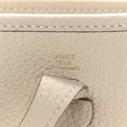 Hermes Taurillon Clemence Evelyne TPM Craie 6 of 9