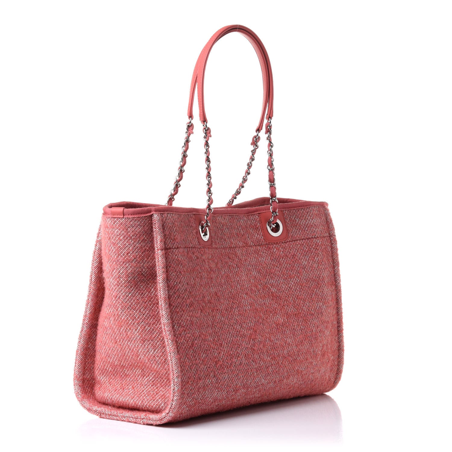 Chanel Mixed Fibers Small Deauville Tote Pink 3 of 10
