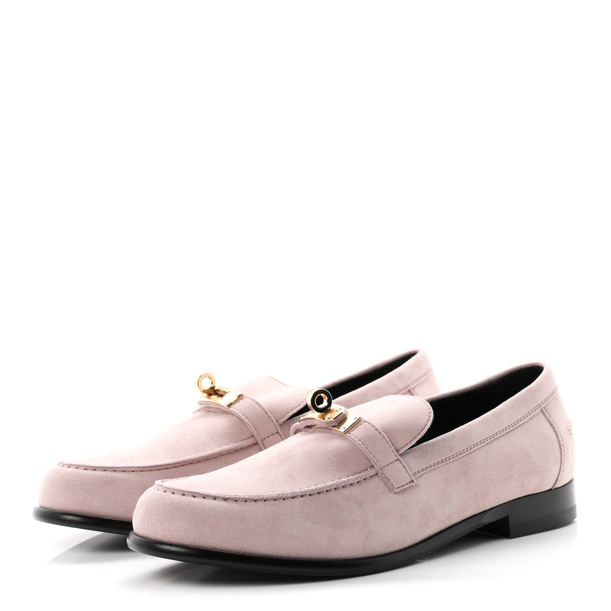 Suede Goatskin Womens Destin Loafers 38 Rose Porcelaine