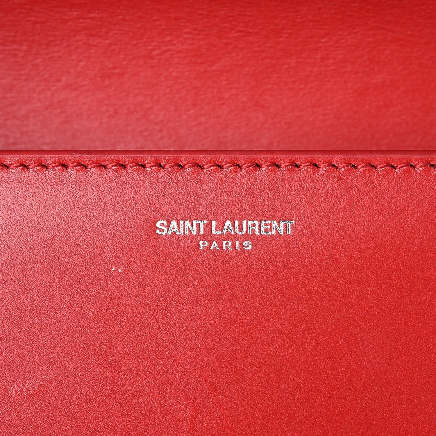 Saint Laurent Calfskin Studded Small Betty Red 7 of 7