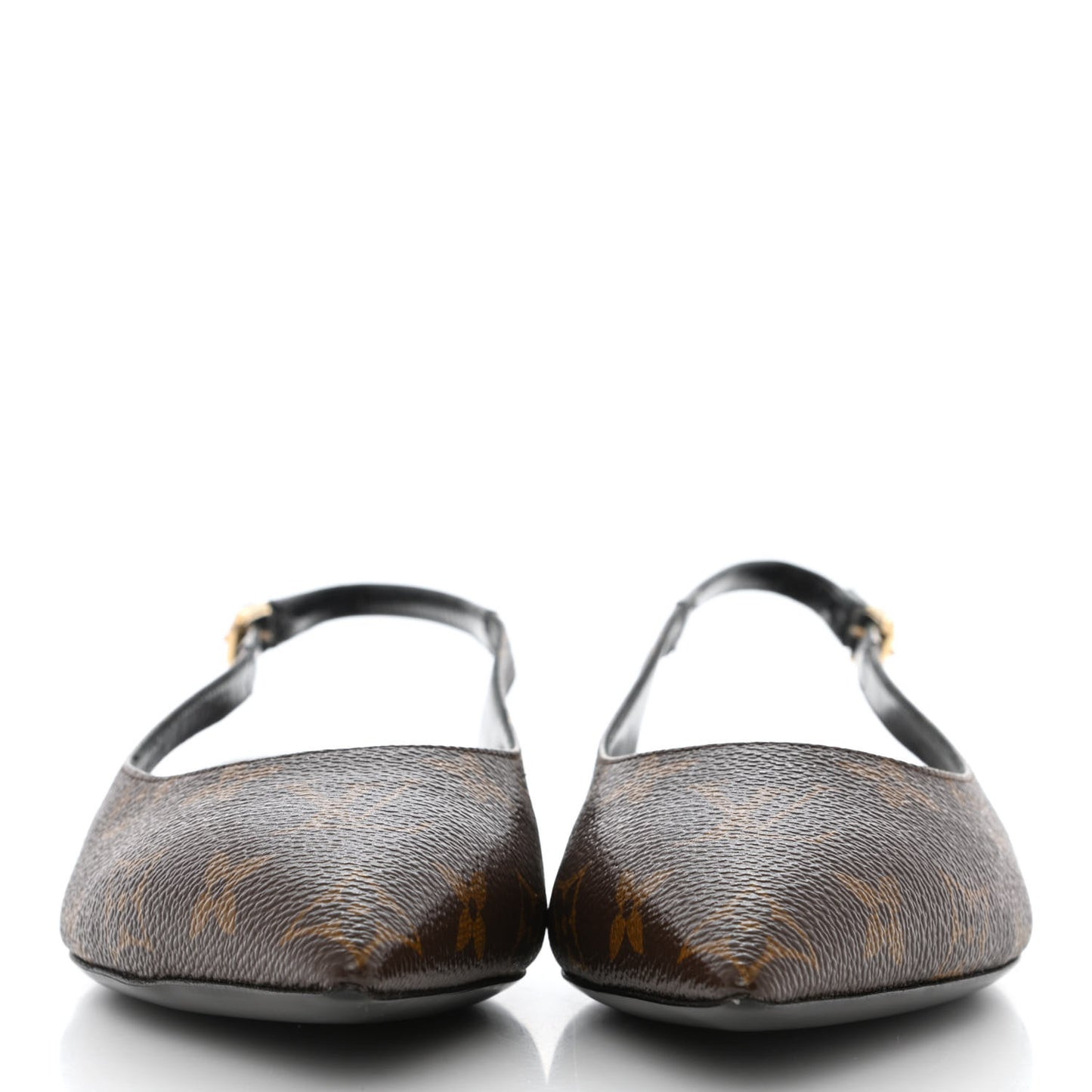 Patent Monogram Cherie Slingback Ballerina Flats 37.5