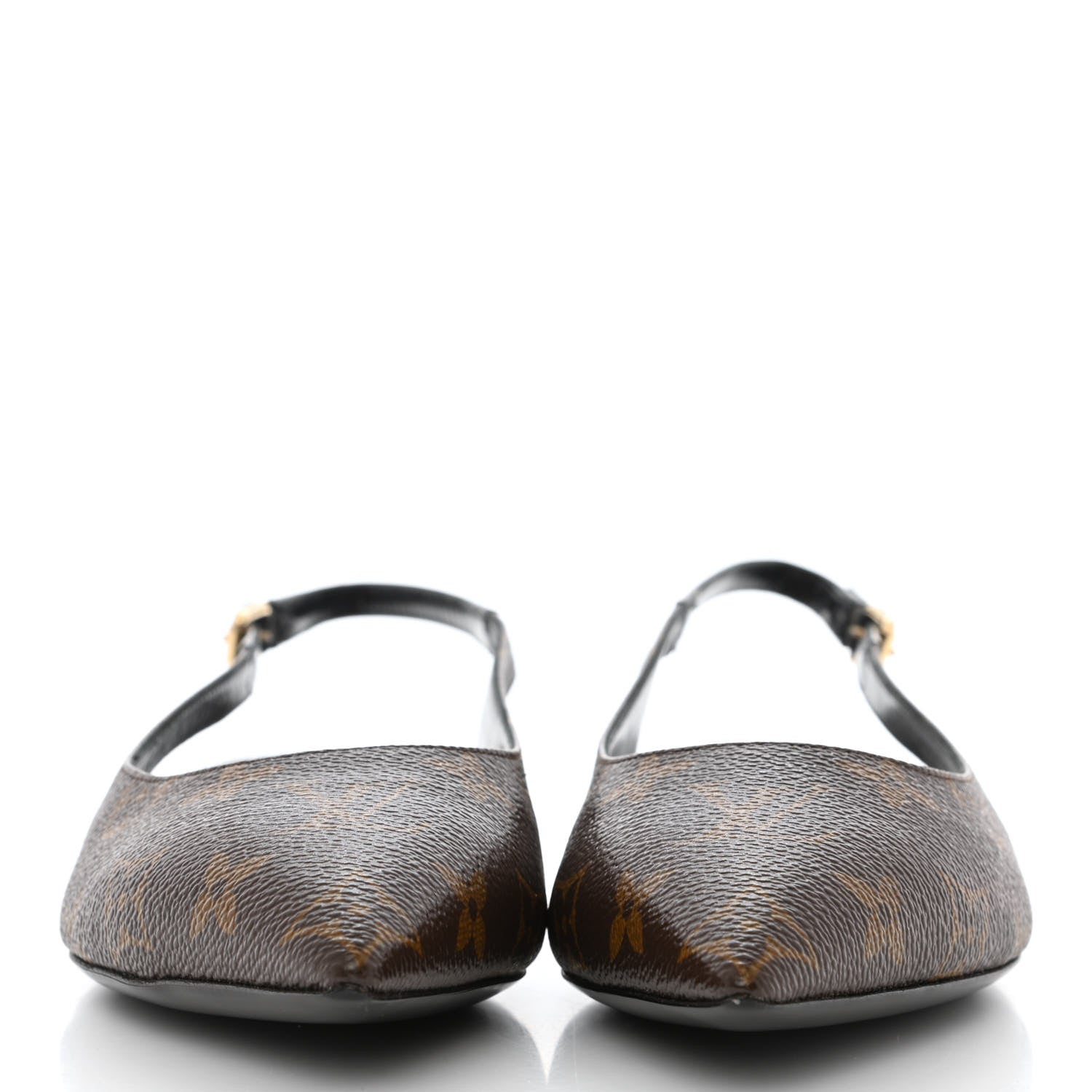 Louis Vuitton Patent Monogram Cherie Slingback Ballerina Flats 37.5 2 of 9