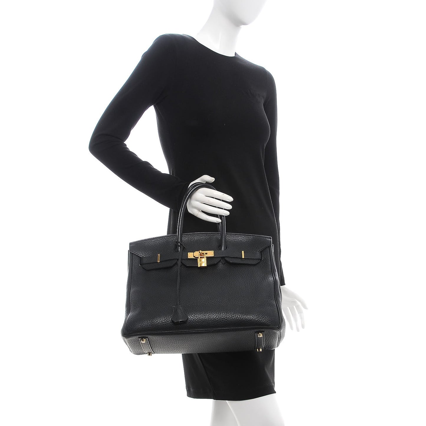 Taurillon Clemence Birkin 35 Black