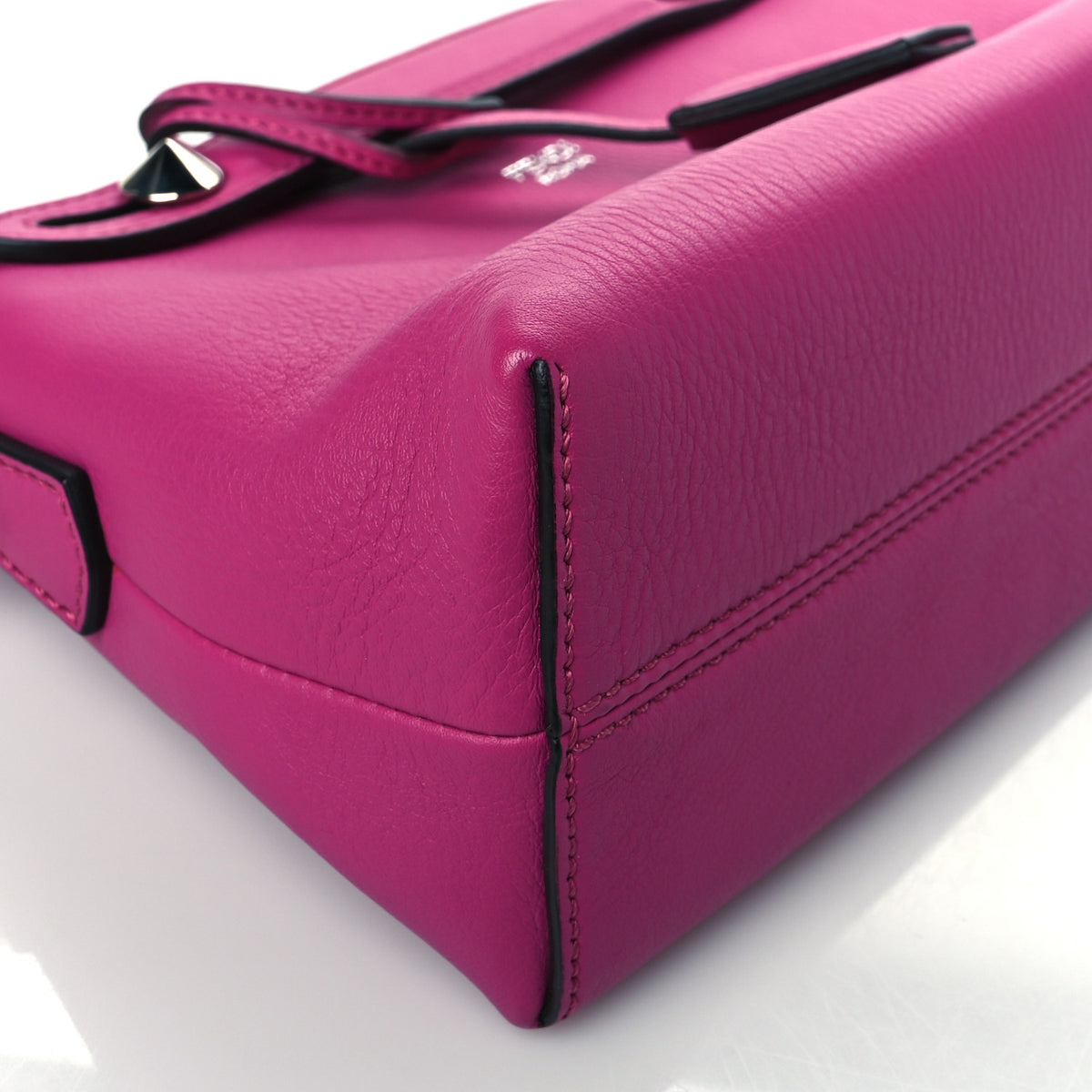 Fendi Vitello Dolce Mini By The Way Boston Bag Magenta 10 of 11