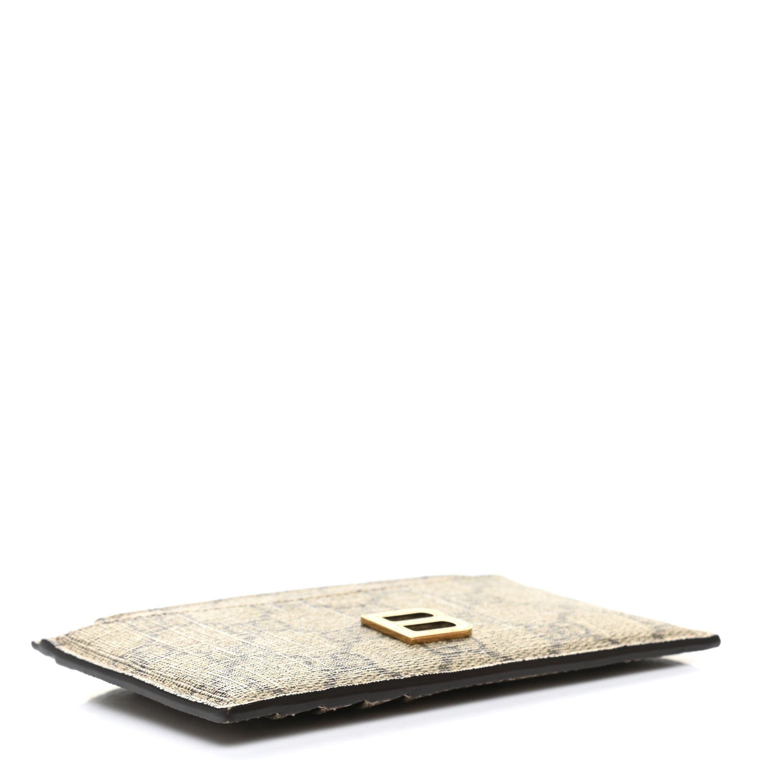 Gucci X BALENCIAGA GG Supreme Monogram Zip Card Case Beige Ebony 4 of 7