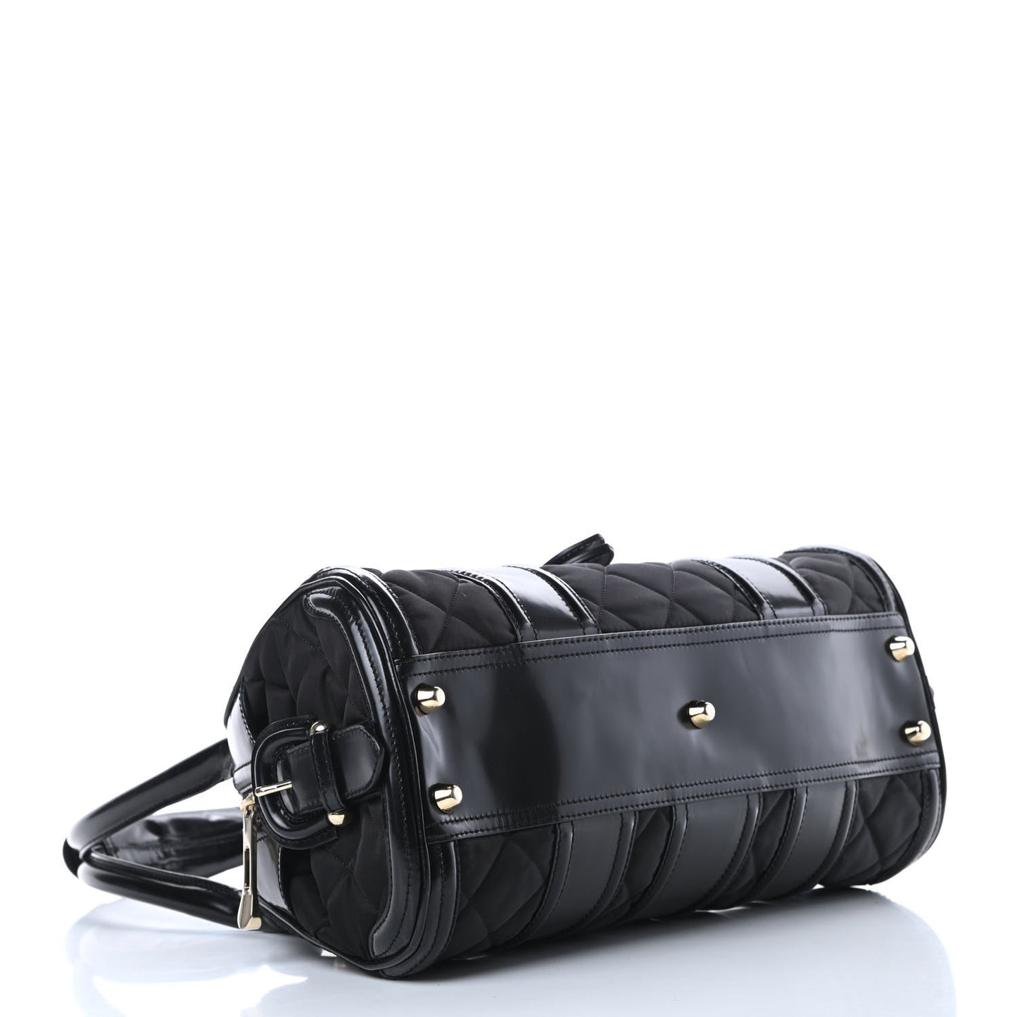 Nylon Quilted Smedna Satchel Black