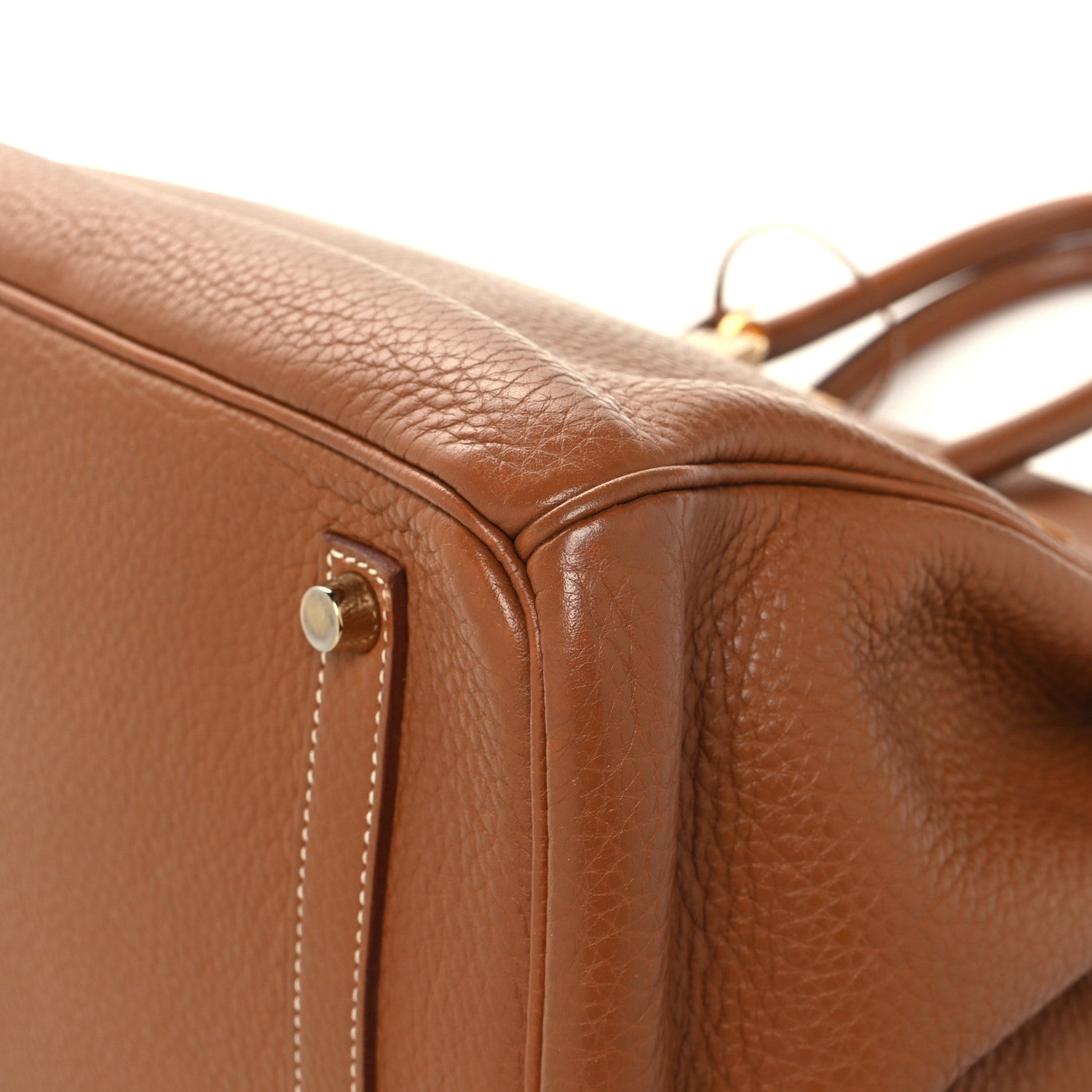 Hermes Taurillon Clemence Birkin 35 Gold 10 of 13