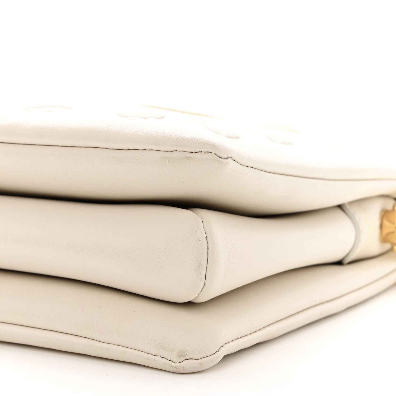 Louis Vuitton Lambskin Embossed Monogram Coussin PM Beige Cream 11 of 14