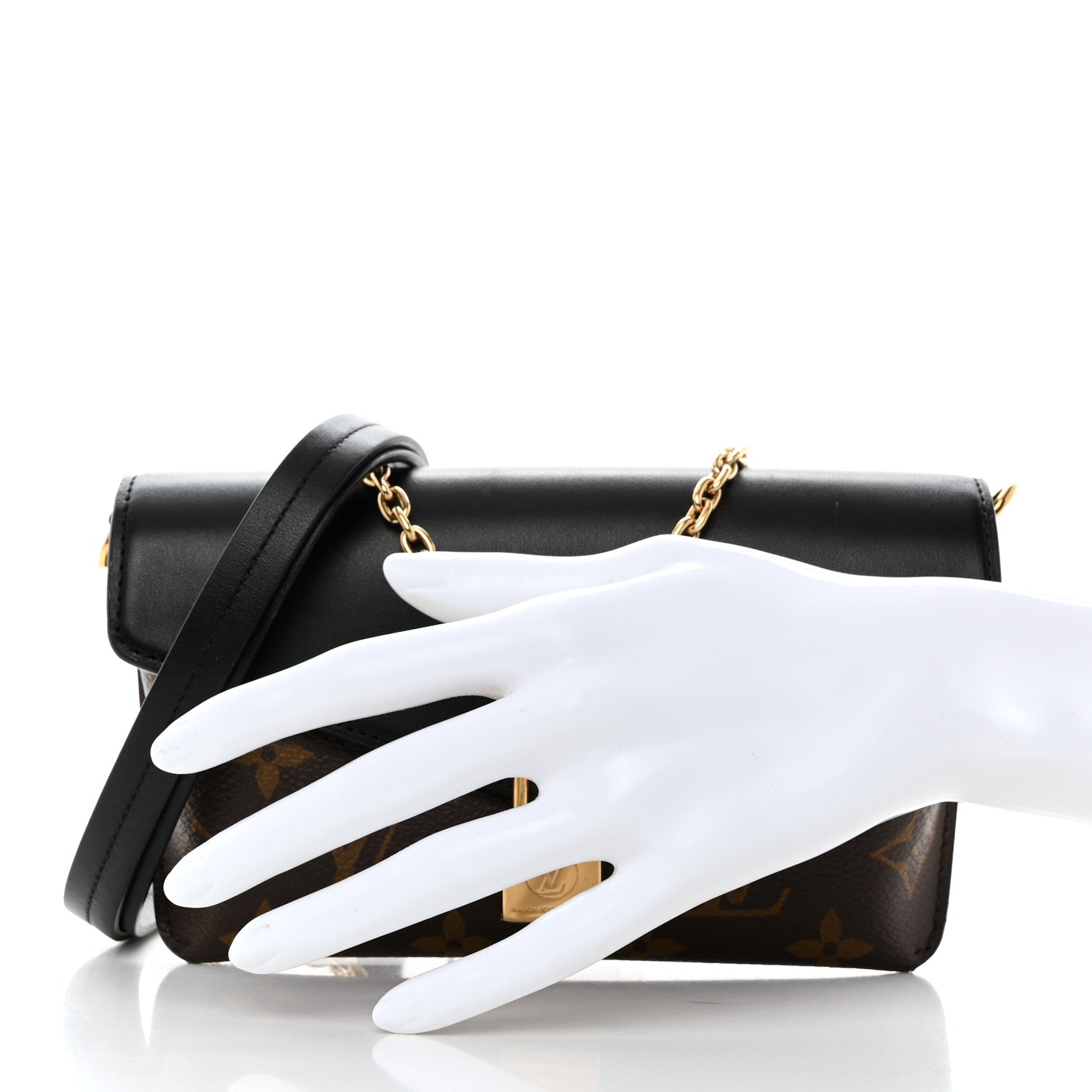 Louis Vuitton Monogram Padlock On Strap Black 2 of 7