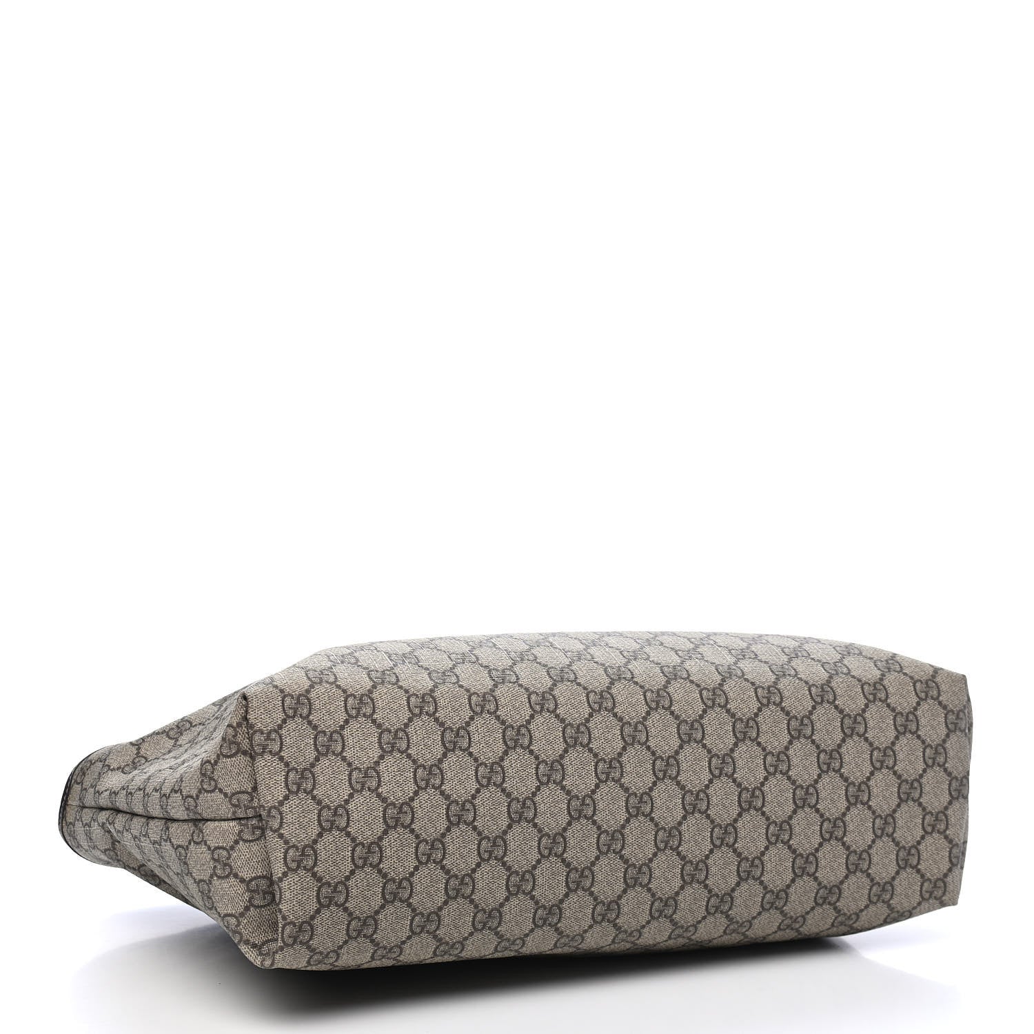 Gucci GG Supreme Monogram Medium Zippered Shopping Tote Dark Brown 3 of 9