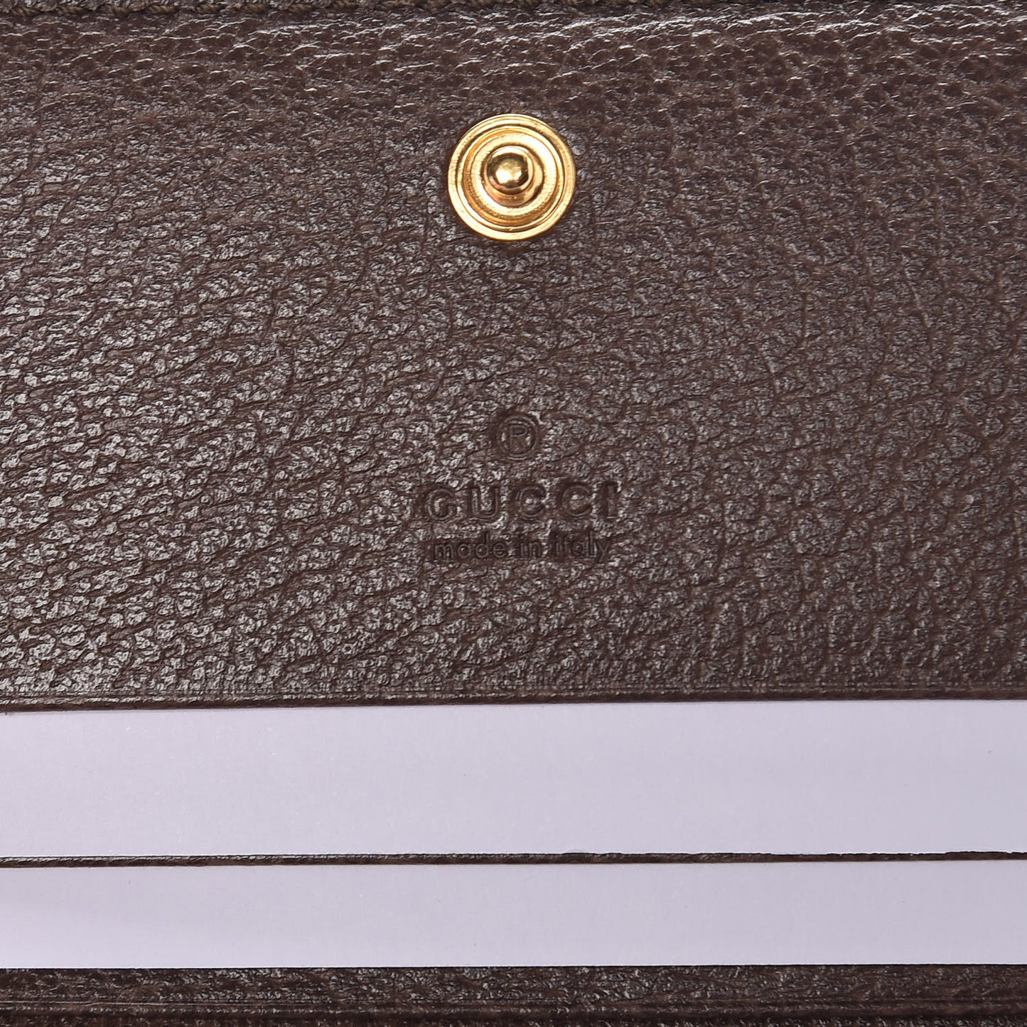 GG Supreme Monogram Web Ophidia Card Case Beige New Acero